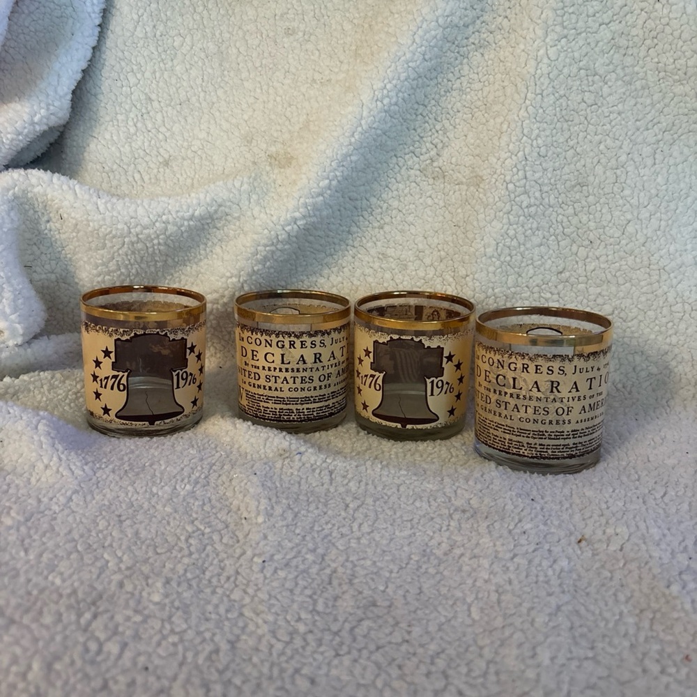 Libbey Declaration Glasses Set - Brown and Cream